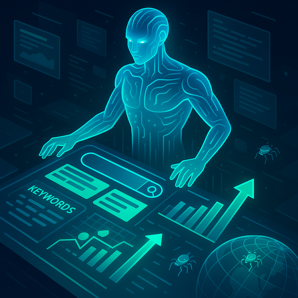 AI analyzing keywords and data visualization